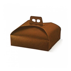 Коробка для кондитерских изделий, 29*29*7 см, коричневая (81210550): фото