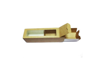 Коробка для пирожных (макарон) крафт, 18*5,5*5,5 см, ECO MB 6 (30000325): фото
