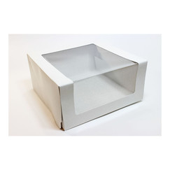 Pasticciere Коробка для торта с окном белая, 22,5*22,5*11 см (30000310): фото