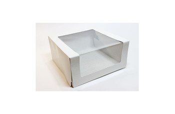 Pasticciere Коробка для торта с окном белая, 22,5*22,5*11 см (30000310): фото