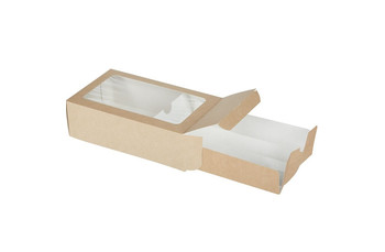 Коробка для пирожных (макарон) крафт, 18*11*5,5 см, ECO MB 12 (30000326): фото