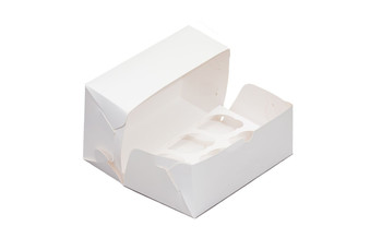 Короб картонный под 6 капкейков, 10*25*17 см, 100 шт/уп (81400173): фото