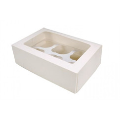 Pasticciere Коробка под 6 капкейков с окном, 25*17*10 см (30000323): фото
