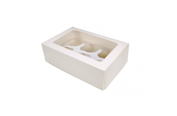 Pasticciere Коробка под 6 капкейков с окном, 25*17*10 см (30000323): фото
