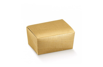 Коробка для кондитерских изделий, 125 г, золотая, 100 шт/уп (81210257): фото
