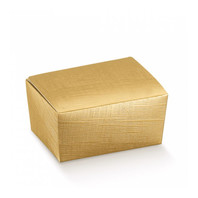 Коробка для кондитерских изделий, 125 г, золотая, 100 шт/уп (81210257)