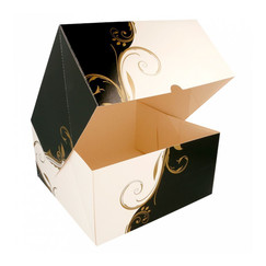 Коробка для торта 24*24*12 см, белая (81210929): фото