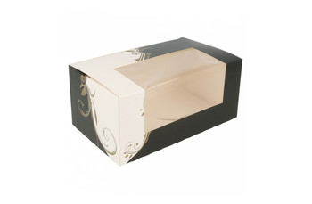 Коробка для торта с окном 18*11*8 см, белая (81211231): фото