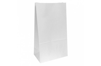 Пакет для покупок без ручек 25+15*43,5 см, белый (81211396): фото