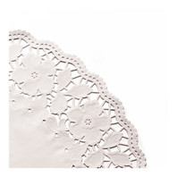 Салфетка ажурная белая, 9 см, 250 шт/уп (81210752)