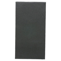 Салфетки двухслойные 1/8 Double Point чёрные, 40*40 см, 25 шт (81211481): фото