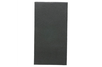 Салфетки двухслойные 1/8 Double Point чёрные, 40*40 см, 25 шт (81211481): фото