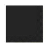 Салфетки Gratias двухслойные 24*24 см, сложение 1/4, чёрный , 300 шт (81211623)