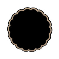 Салфетки черные под чашку, 9 см, 250 шт (81210040)