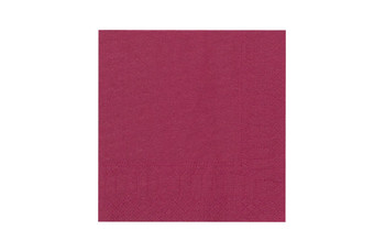 Салфетки двухслойные, бордовые, сложение 1/4, 33*33 см, 200 шт (81400043): фото