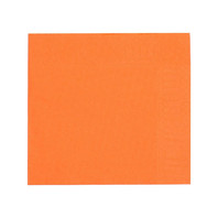 Салфетки двухслойные, оранжевые, сложение 1/4, 33*33 см, 200 шт (81400046)