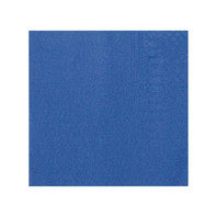 Салфетки двухслойные, синие, сложение 1/4, 33*33 см, 200 шт (81400047)