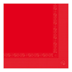 Салфетка двухслойная красная, 40*40 см, 100 шт (81210038): фото