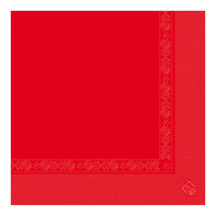 Салфетка двухслойная красная, 40*40 см, 100 шт (81210038)