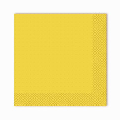 Салфетки Gratias однослойные 24*24 см, сложение 1/4, жёлтый, 400 шт (81211618): фото