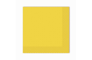 Салфетки Gratias однослойные 24*24 см, сложение 1/4, жёлтый, 400 шт (81211618): фото