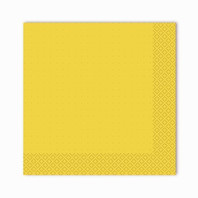 Салфетки Gratias однослойные 24*24 см, сложение 1/4, жёлтый, 400 шт (81211618)