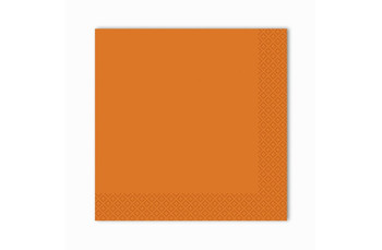 Салфетки Gratias однослойные 24*24 см оранжевые, 400 шт/уп, сложение 1/4 (81211619): фото