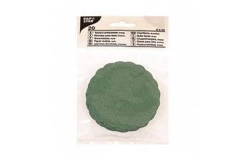Салфетка под чашку (доллисы) зеленые 9-ти слойные, 8 см (14241): фото