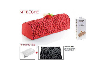 Форма кондитерская Silikomart KIT BUCHE LOVE, силикон, 25*9*7 см (3150396): фото