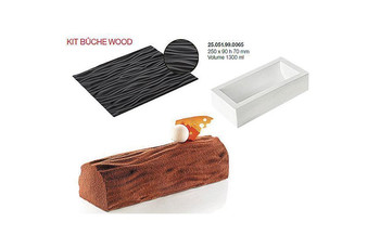 Форма кондитерская Silikomart KIT BUCHE WOOD, силикон, 25*9*7 см (3150397): фото