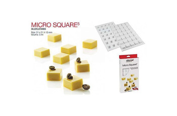 Форма кондитерская Silikomart MICRO SQUARE 5, силикон, ячейки 21*21*13 мм (3150591): фото