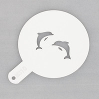 Трафарет пластиковый Дельфины, d 11 см (81270048)