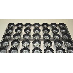 Сборка форм металлических гофрированных для кексов, 30 мл, 54 шт, решетка 60*40 см (99002127): фото