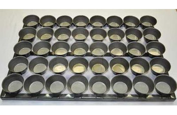 Сборка форм металлических для выпечки на решетке Маффин, 5*7*3 см, 40 шт, решетка 60*40 см, антиприг.покрытие (81200626): фото