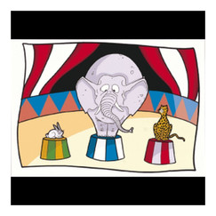 Подкладка настольная двусторонняя/раскраска Цирк, 31*43 см, 250 шт (81210141): фото