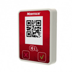 Терминал оплаты СБП MERTECH Mini с NFC белый/красный: фото