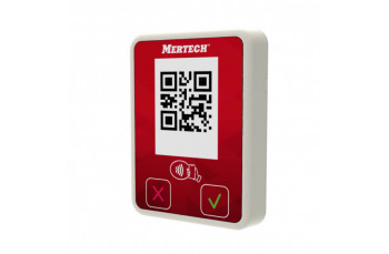 Терминал оплаты СБП MERTECH Mini с NFC белый/красный: фото