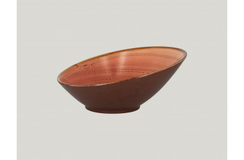 Ассиметричная тарелка RAK Porcelain Twirl Coral 650 мл, 22*9 см (81220509): фото