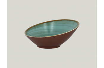 Ассиметричная тарелка RAK Porcelain Twirl Lagoon 1,6 л, 29*14 см (81220505): фото