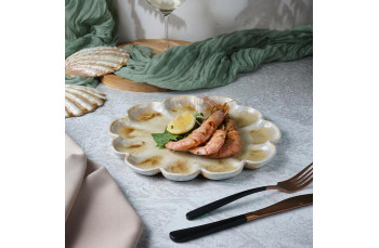 Блюдо круглое d 26 см h2 см Pearl Shell Frutti di Mare P.L.: фото
