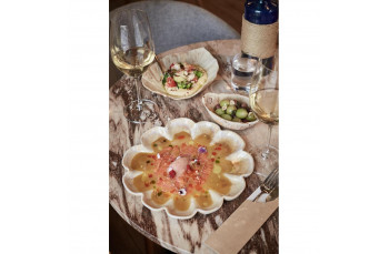 Блюдо круглое d 26 см h2 см Pearl Shell Frutti di Mare P.L.: фото